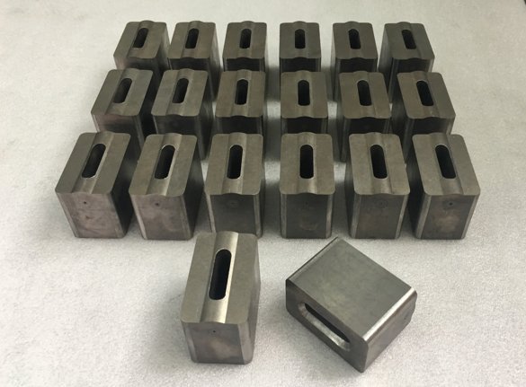 Non-magnetic nickel-binder carbide parts