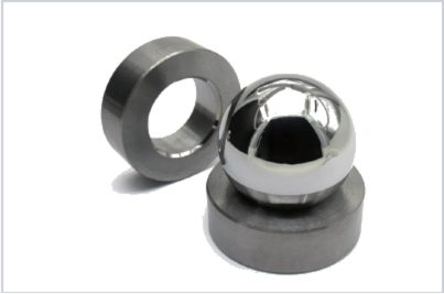 Carbide valve seat and sealing rings